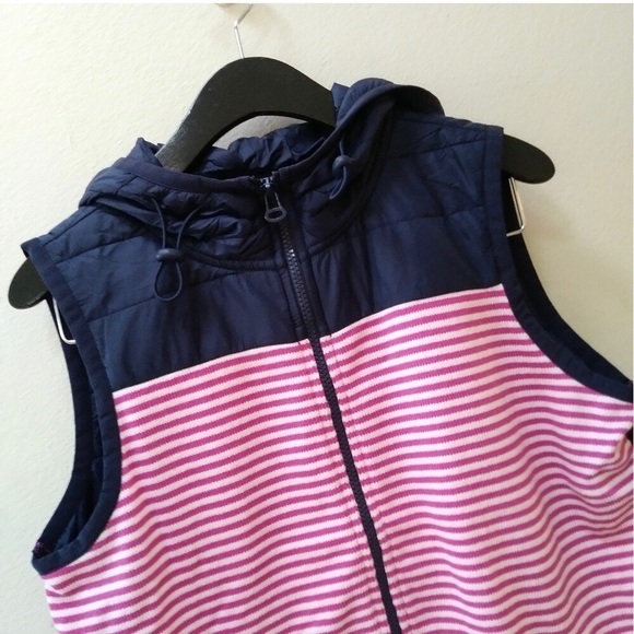 Tommy Hilfiger Hooded Striped Vest Size M - Picture 4 of 5